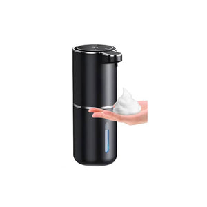 Juodas automatinis muilo putos dozatorius
