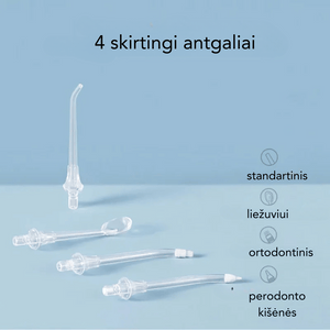 Tarpdančių irigatoriaus antgaliai