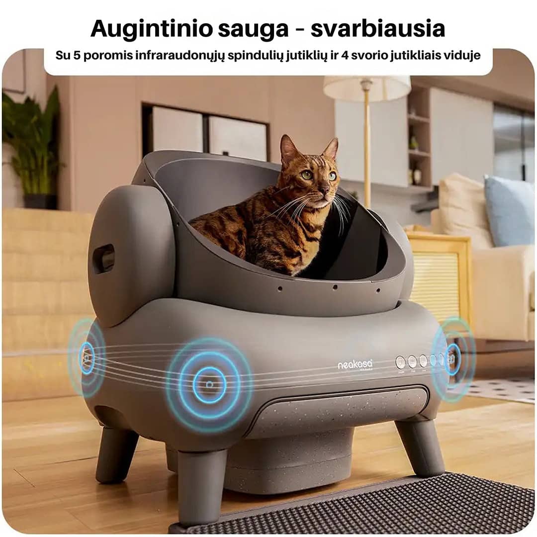 Neaksa M1 kačių tualetas - saugus su sensoriais