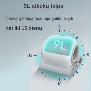 Automatinis kačių tualetas robotas TonePie švara iki 15 dienų