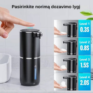 Automatinio muilo dozatoriaus dozavimo lygiai