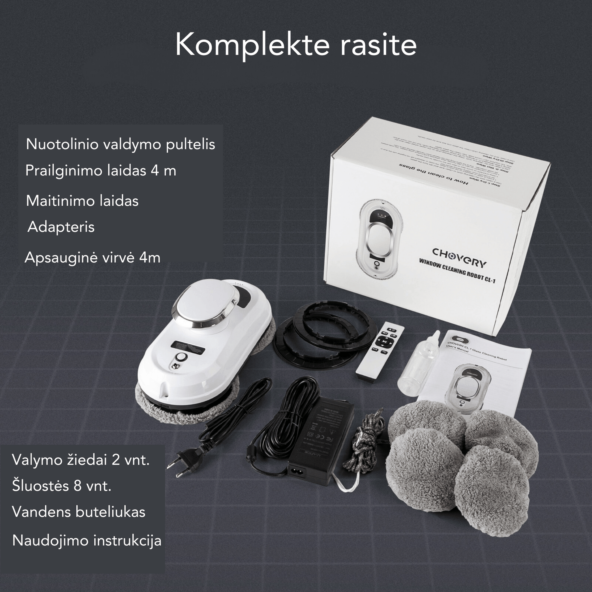 langu valymo robotas