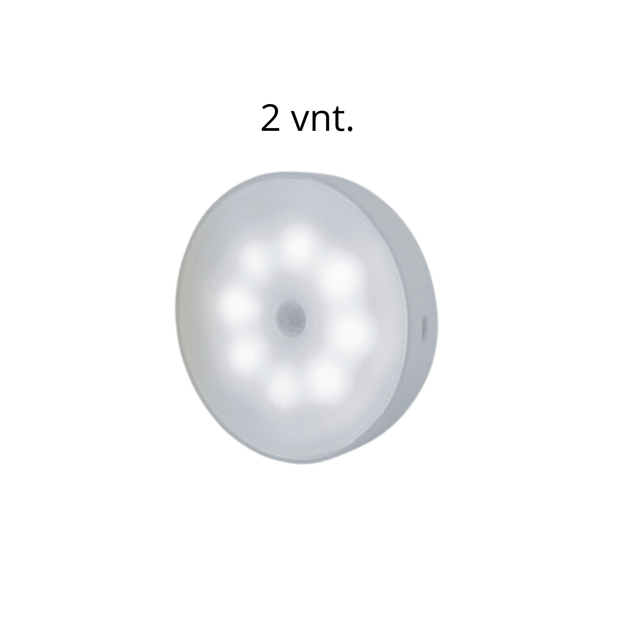 Šviestuvas su judesio davikliu šalta spalva 2vnt. komplektas