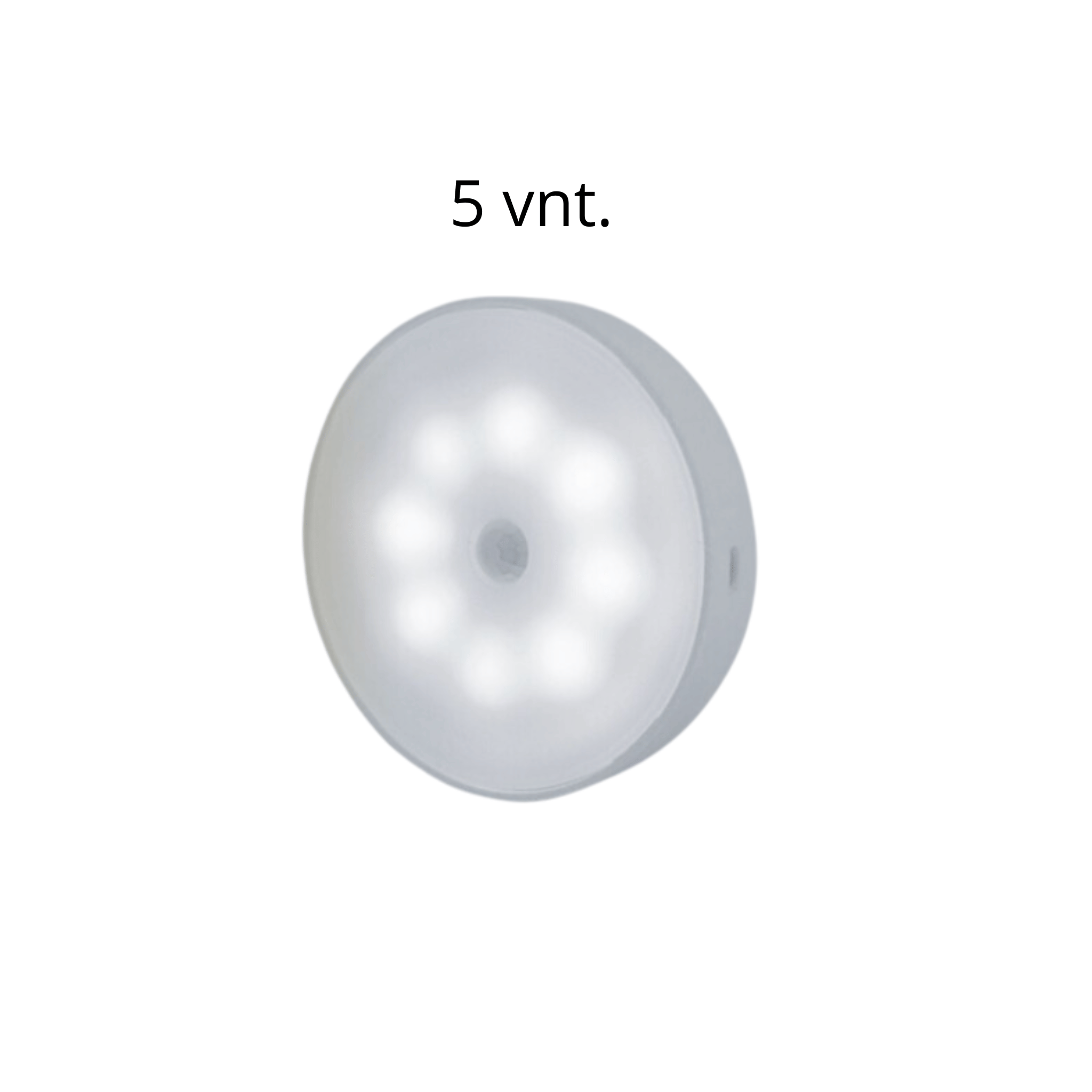 Šviestuvas su judesio davikliu šalta spalva