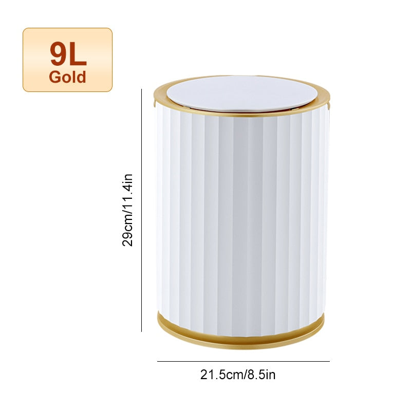 9l automatine siuksliu deze balta su auksiniu apvali